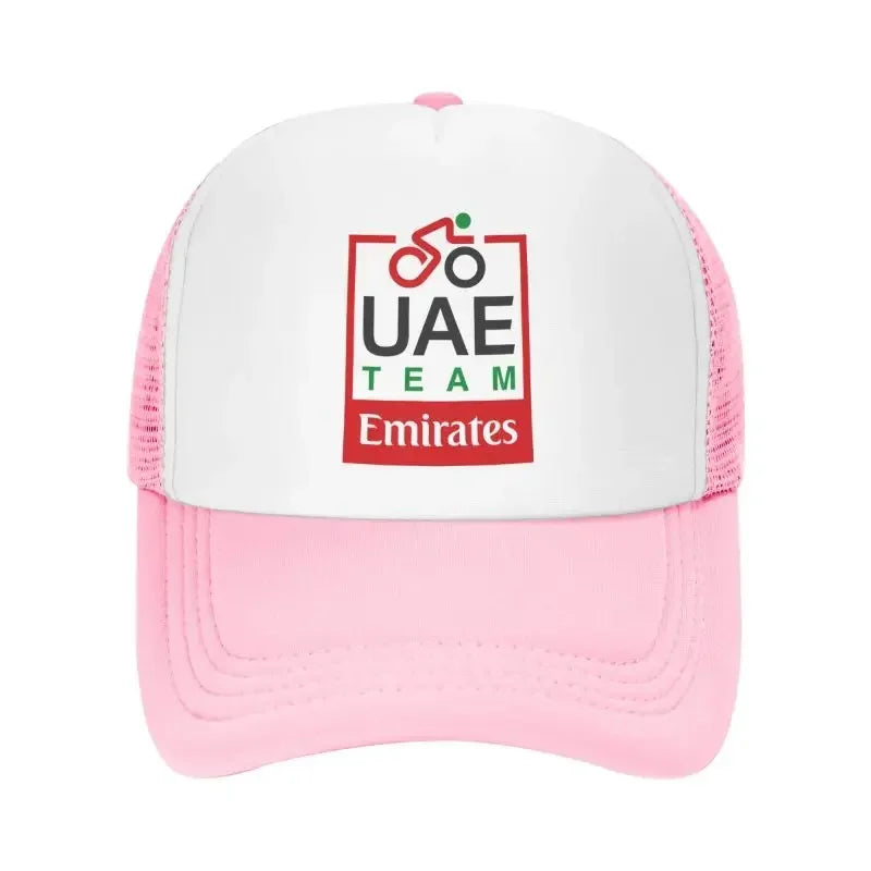 UAE Road Vehicle Print Mesh Baseball Cap Summer
