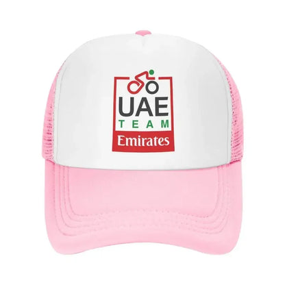 UAE Road Vehicle Print Mesh Baseball Cap Summer
