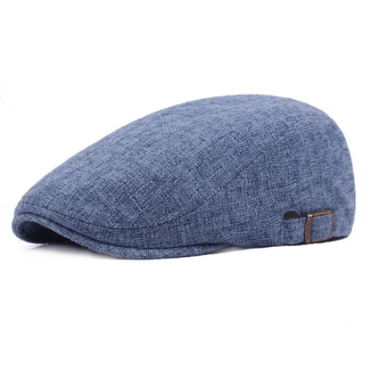 2026 New Summer Thin Double Breasted Beret Fashion Men