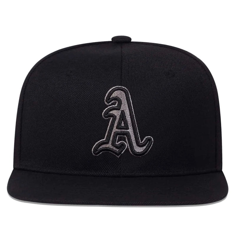 Unisex Gothic Alphabet Embroidery Hip Hop Hats Outdoor
