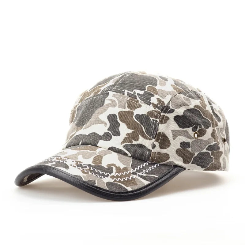 Vintage American-Style Camouflage Baseball Cap