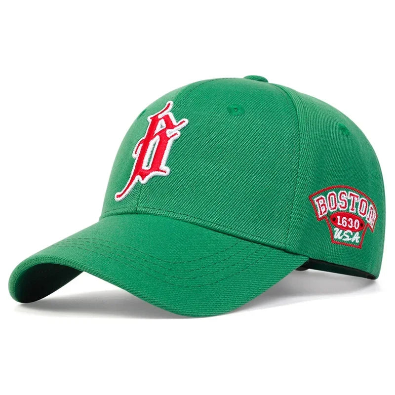 Unisex B Letter Embroidery Baseball Caps Spring And Autumn