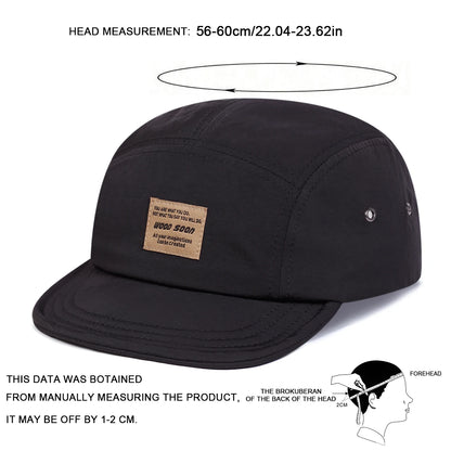 Unisex Wood Soon Letter Label Quick Drying Baseball Caps Spring Summer