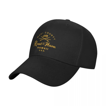 The Road to Hana Maui Hawaii Vintage Hawaiian Baseball Cap