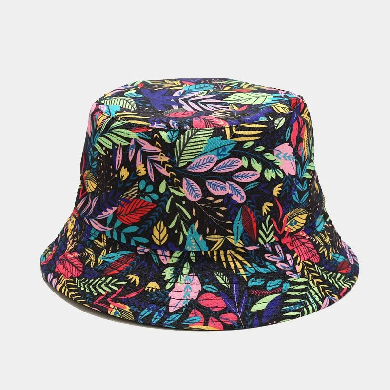 Unisex Panama Bucket Hats Ethnic Style Pattern Fisherman Cap For Men And Women