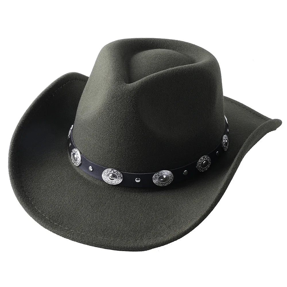 White Cowboy Hat New Jazz Top Cowboy Head Accessories Cowboy Hat