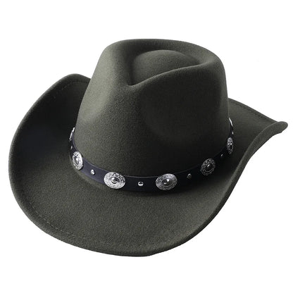 White Cowboy Hat New Jazz Top Cowboy Head Accessories Cowboy Hat