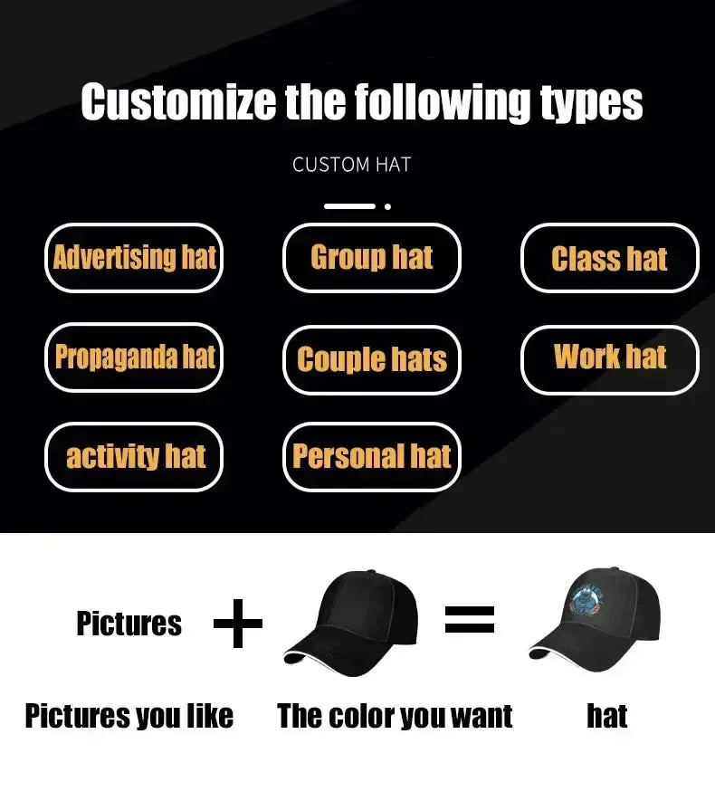 Omaha Beach Party Themed Design Print Sandwich Baseball Cap Men Hip Hop Bucket Hat Summer Sun Dad Hats