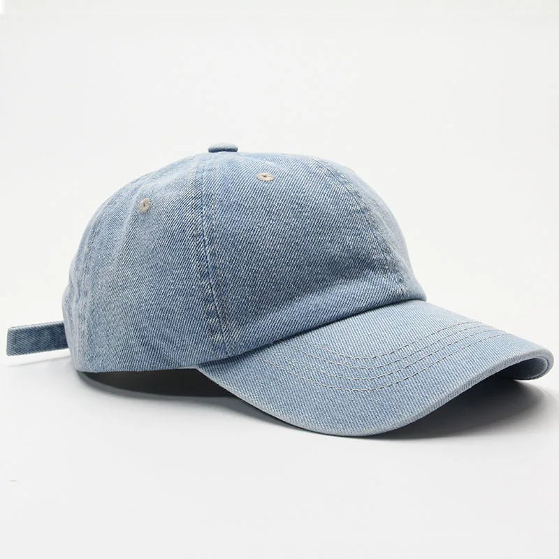 Denim Cotton Baseball Cap Cowboy Jean Hat Dad Trucker Hat