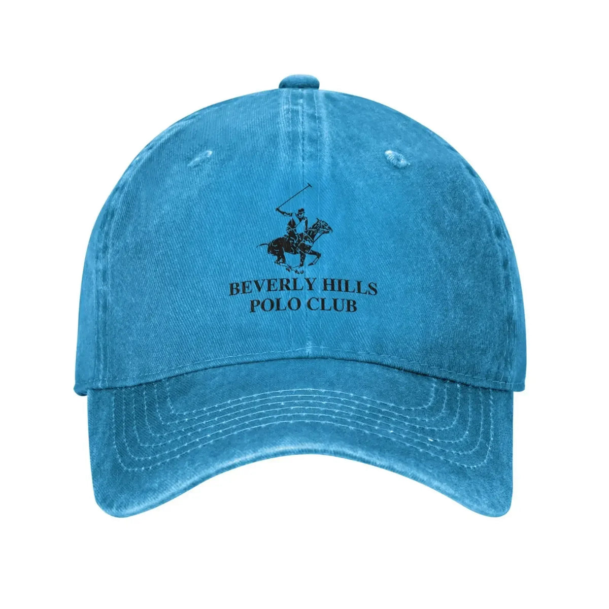 Beverly Hills Club Pattern Printing Baseball Cap Classic Polo Denim Cap