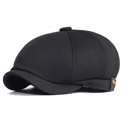 Spring Summer Casual Newsboy Caps Breathable Outdoor Retro Beret Hats