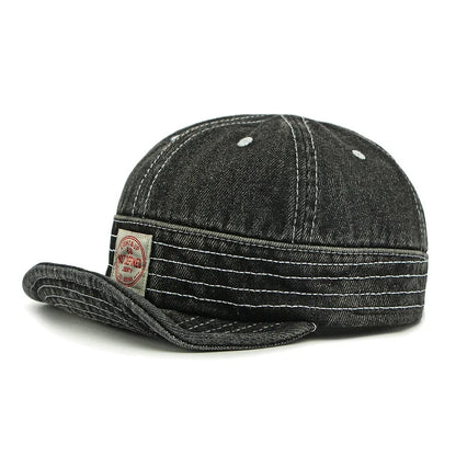 Punk Style Street Washed Denim Hat Women Soft Brimmed Baseball Cap