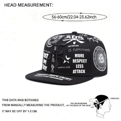 Fashionable Creative Baseball Hat T Graffiti Embroidery Street Hip Hop Hat