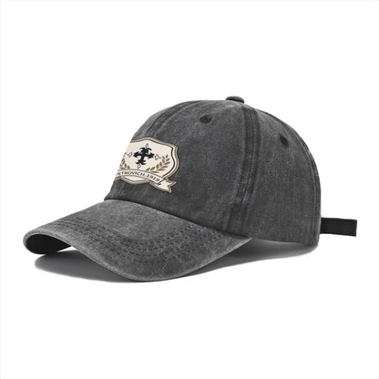 Retro Distressed Snapback Hat Unstructured Dad Hat Adjustable Unisex Streetwear Cap