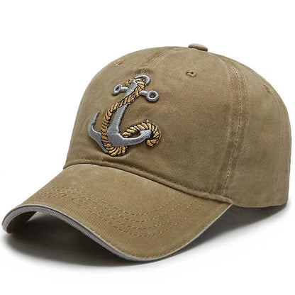 Cool Hat Men's Spring Summer Trend Embroidered Cowboy Cotton Washed Baseball Hats