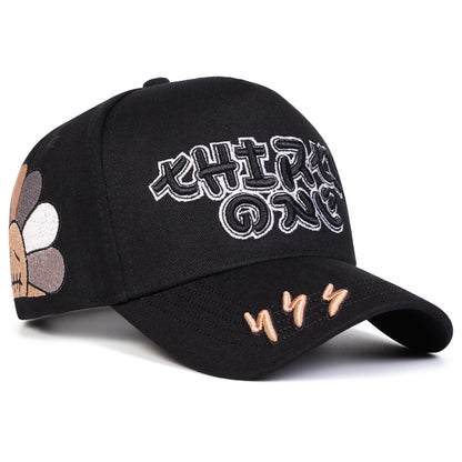 Unisex Lightning Embroidery Baseball Caps Spring and Autumn Sports Cap