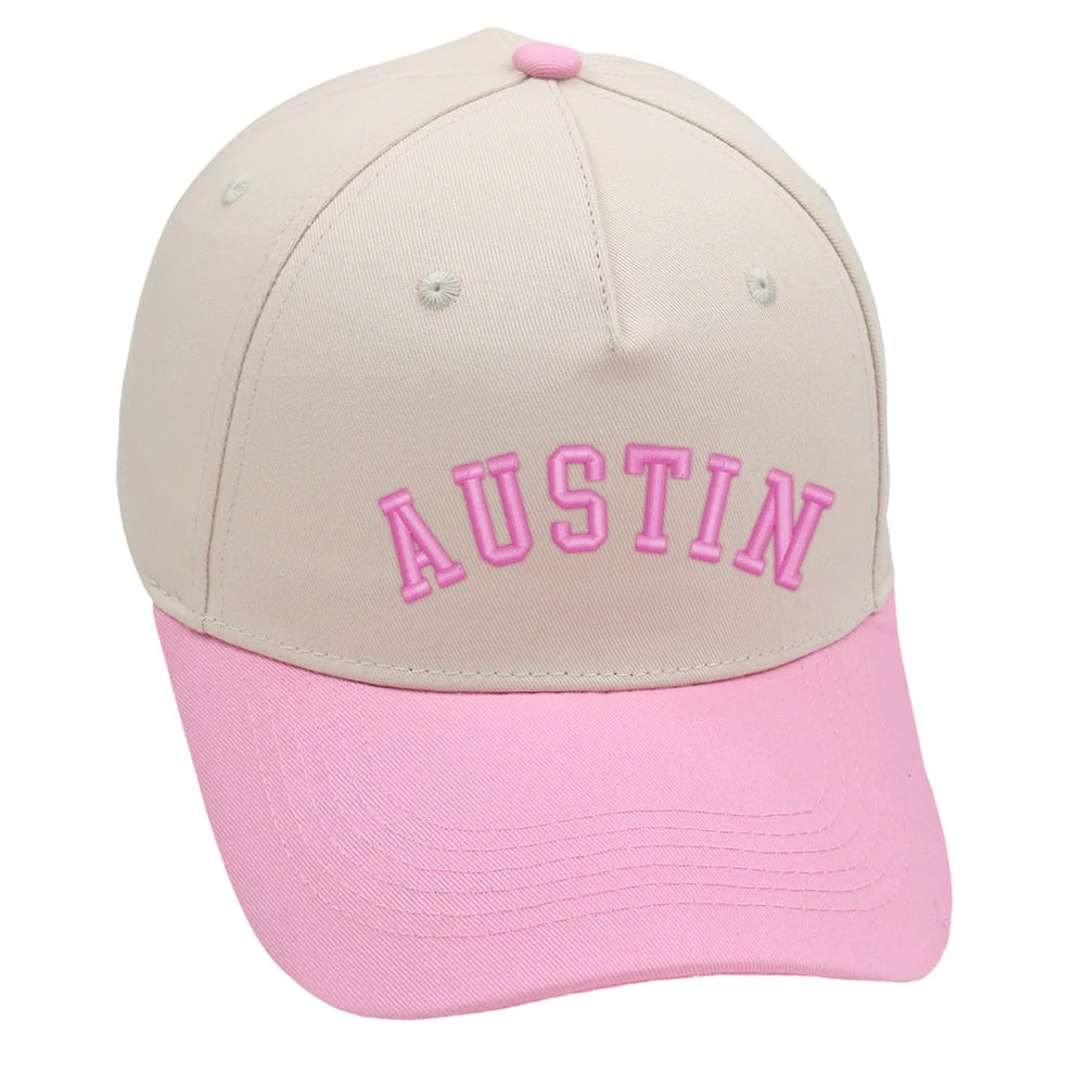 Austin Trucker Hat 3D Embroidery Two Tone Baseball Cap