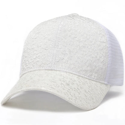 New Print Mesh Caps Fashion Women Baseball Cap