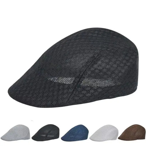 Spring Summer Men Mesh Beret Hats Breathable Berets Caps For Women Touring Cap