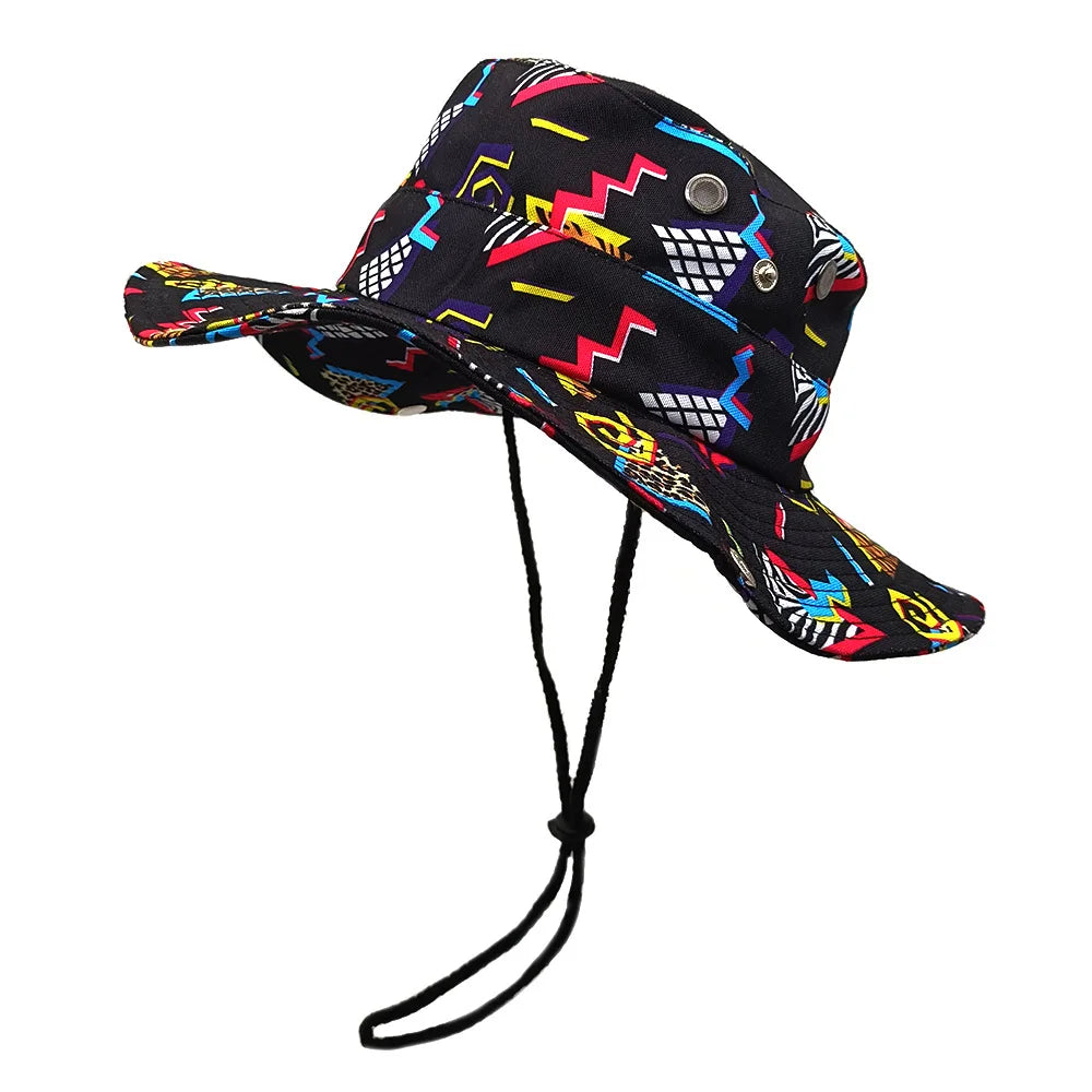 Cartoon Patterned Yellow Duck Printed Sun Hat