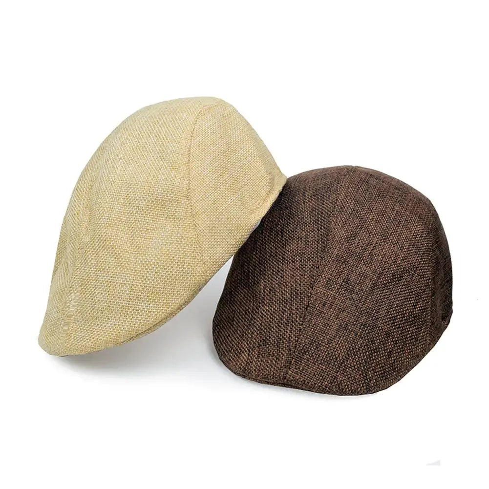 Linen Hat Boy Linen Outdoor Street Hats Leisure Sports Sun Caps