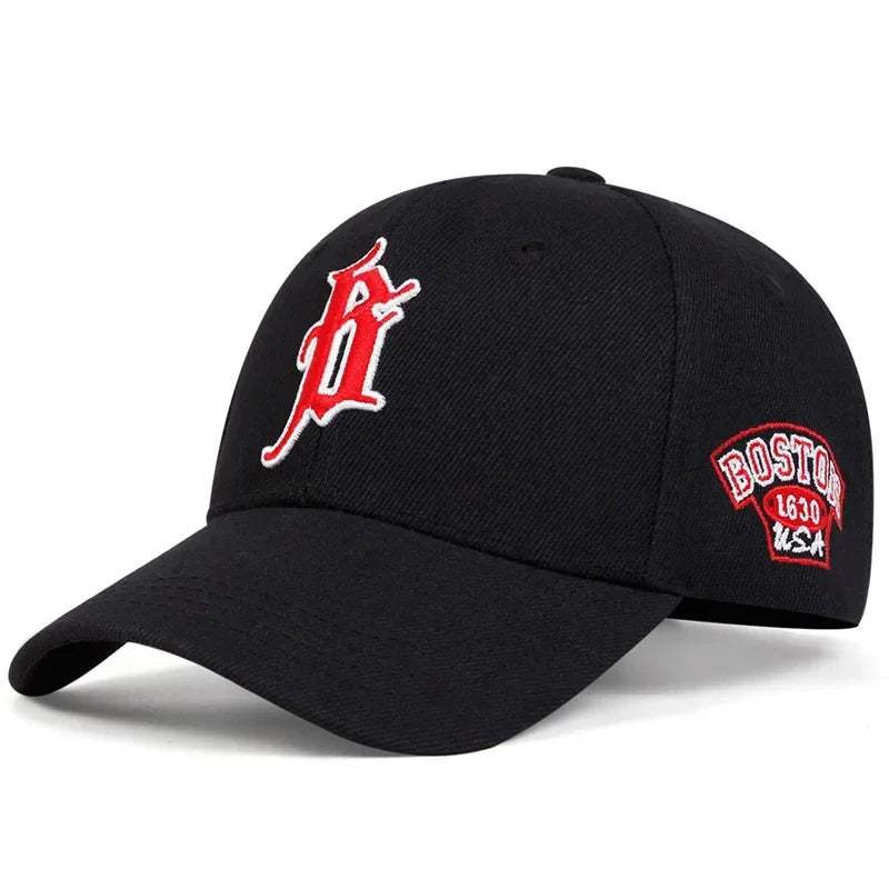 Unisex B Letter Embroidery Baseball Caps Spring And Autumn