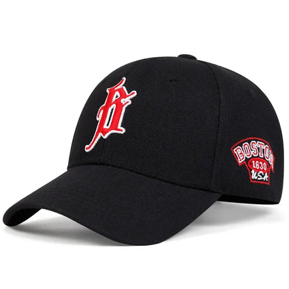 Unisex B Letter Embroidery Baseball Caps Spring And Autumn
