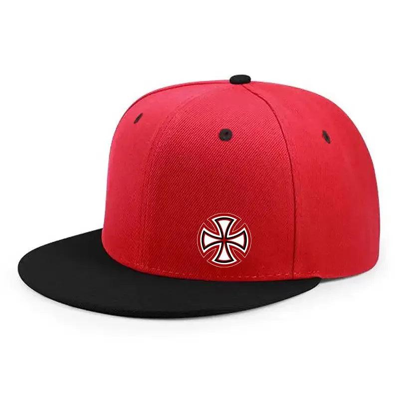 Printed Snowflake Pattern Flat Edge Baseball Cap Enlarged And Deepened