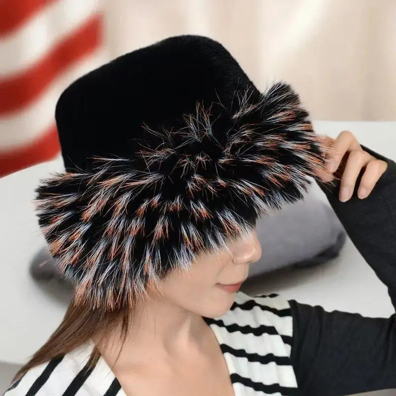 Winter Plush Fisherman Hat For Women