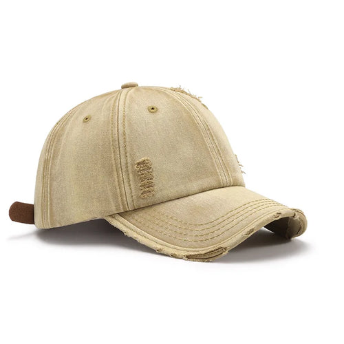 Spring And Autumn Washed Distressed Unisex Baseball Cap