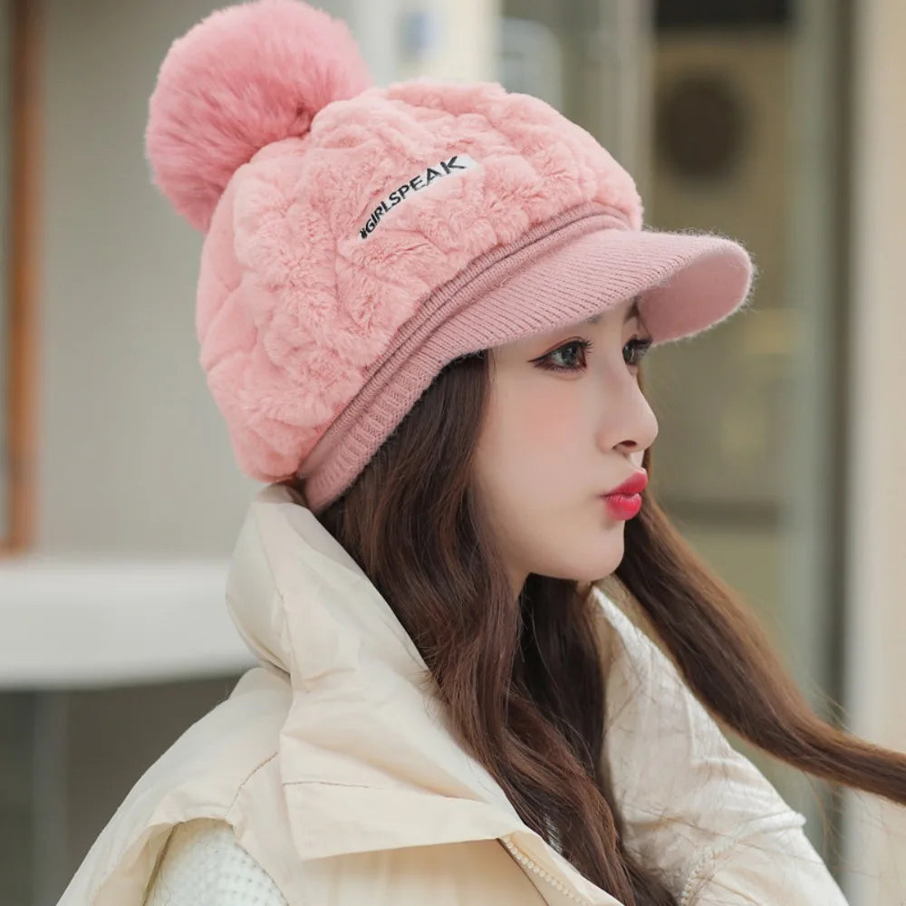 New Keep Warm Knitted Hat Windproof Thickened Ear Protection Hat