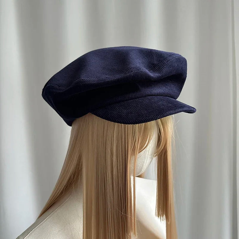 Harajuku Suede Red Navy Style Cloud Caps