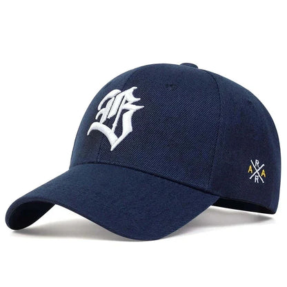 Unisex B Letter Embroidery Baseball Cap Spring and Autumn Outdoor Adjustable Casual Sunscreen Hat