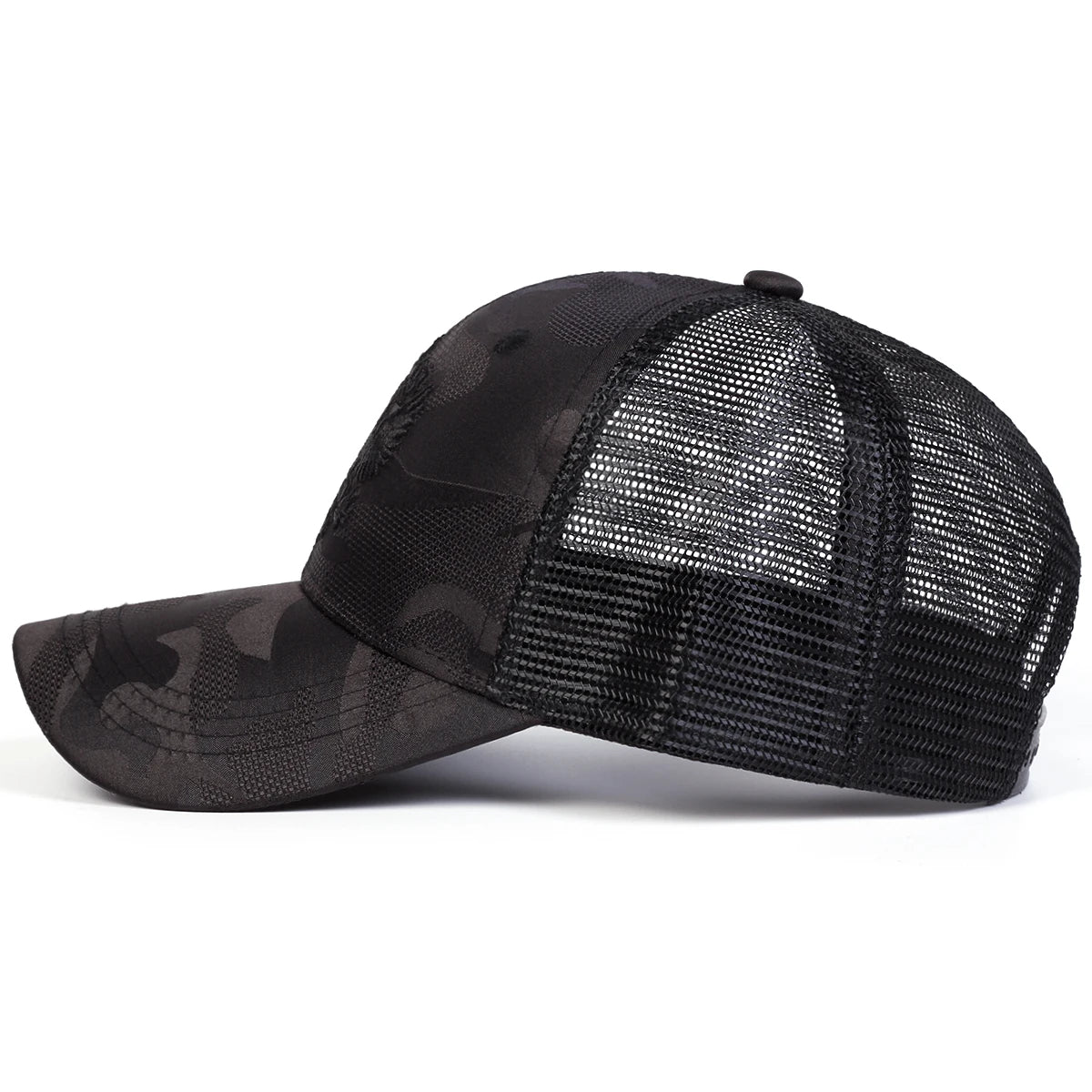 Unisex Double-headed Eagl Embroidery Baseball Net Caps Spring and Summer