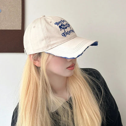 Embroidery Letter Baseball Caps for Women