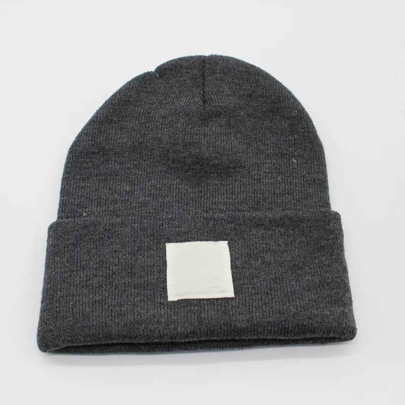 Multicolored Label Embroidery Workwear Woolen Hats Men Outdoor Keep Warm Cap