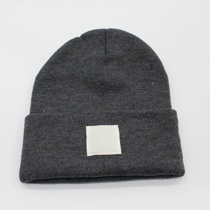 Multicolored Label Embroidery Workwear Woolen Hats Men Outdoor Keep Warm Cap