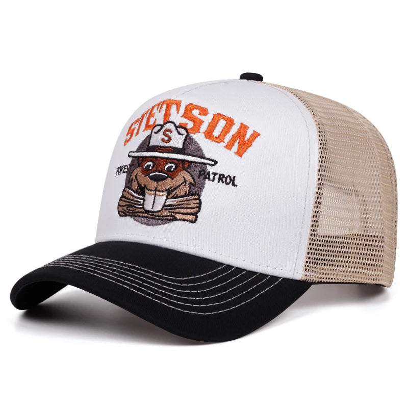 Baseball Cap Stetson Groundhog Net Hat Street Hip Hop Hat