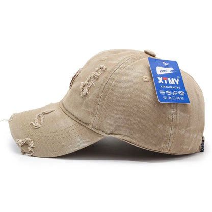 Korean Style Personalized Ripped Hat