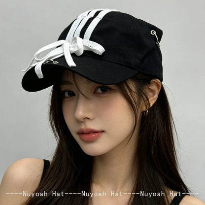 Unisex Street Style Rivet Leopard Print Baseball Cap