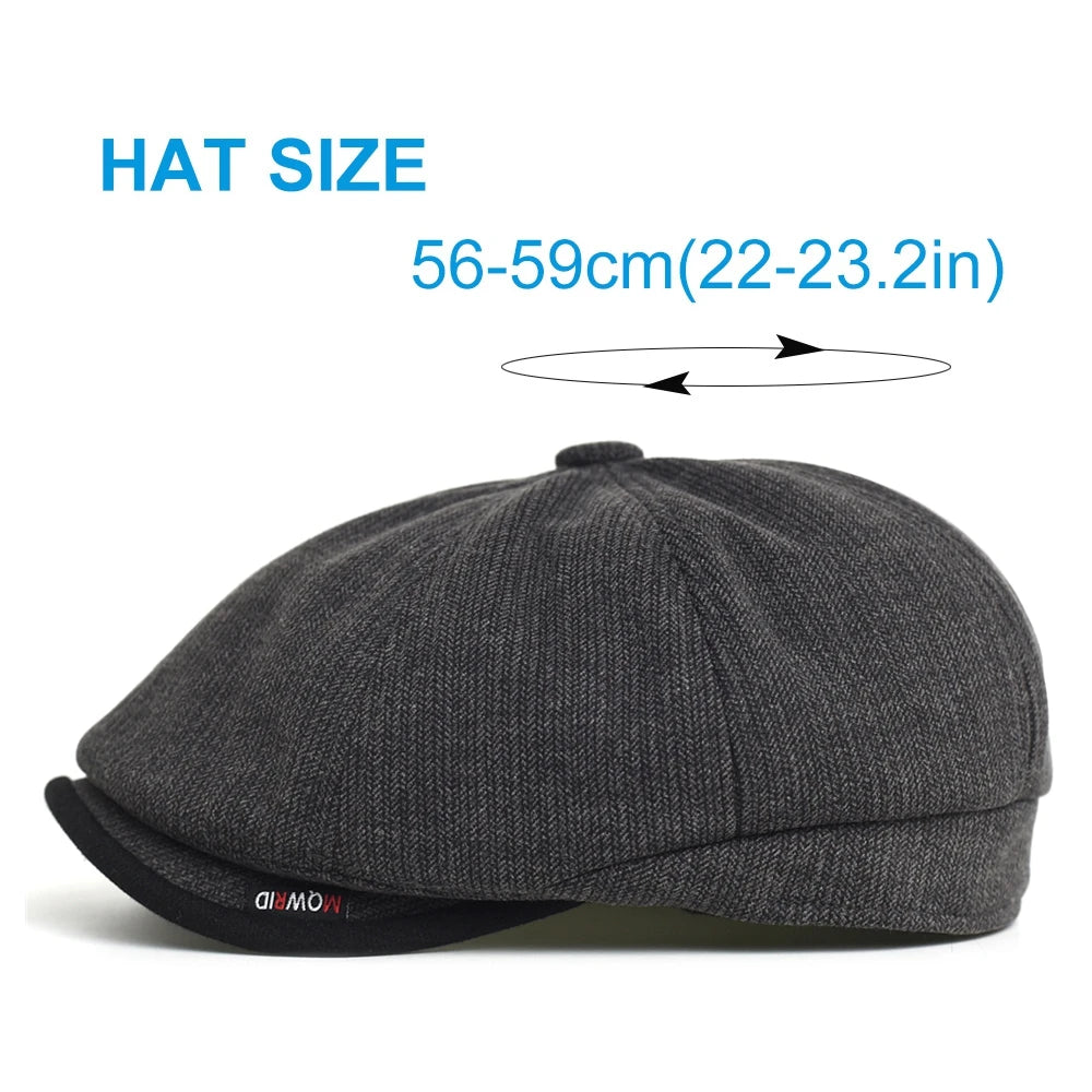 Newsboy Cap Men Women Autumn Winter Classic Vintage