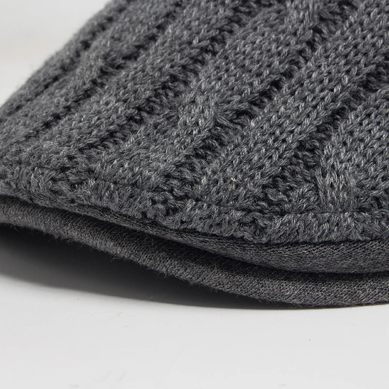 New Men Woman Beret Autumn And Winter Thickened Warm Knitted Berets