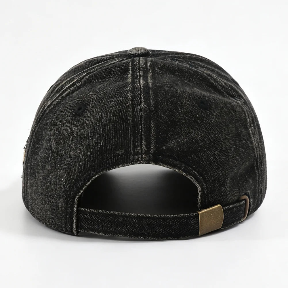 New USA Letter Embroidered Washed Distressed Baseball Cap