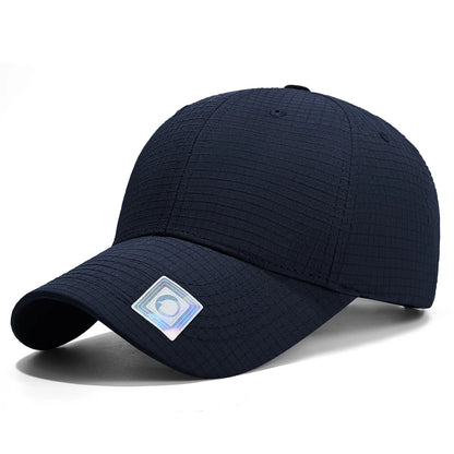 New Plaid Solid Hard Top Baseball Cap Outdoor