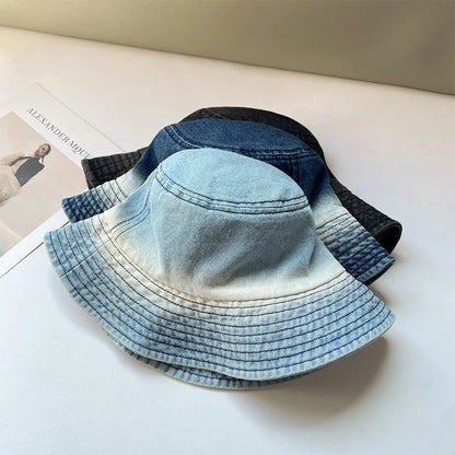Japanese Korean Style Denim Fisherman Hat