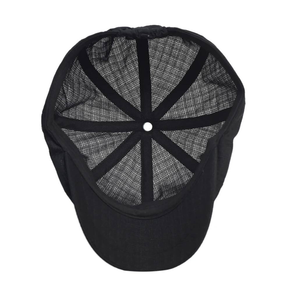 Spring Summer Breathable Mesh Newsboy Caps Men Woman
