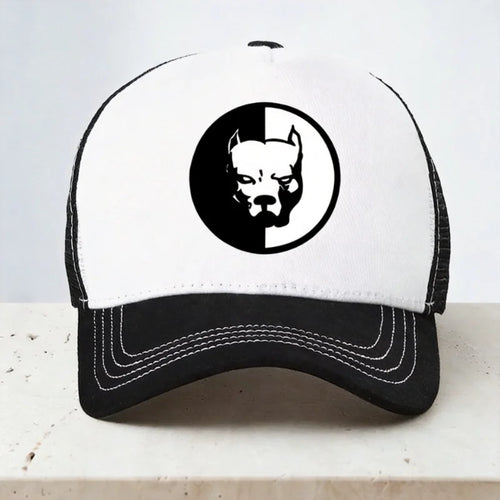 Pitbull Dog Baseball Cap Cartoon Hip Hop