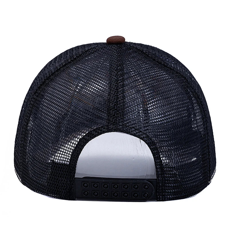 Unisex Baseball Cap Classic Vintage Car Pattern Mesh Cap Men And Women