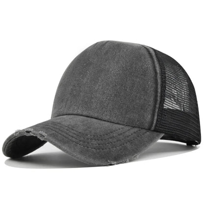Unisex Color Block Broken Style Baseball Hats