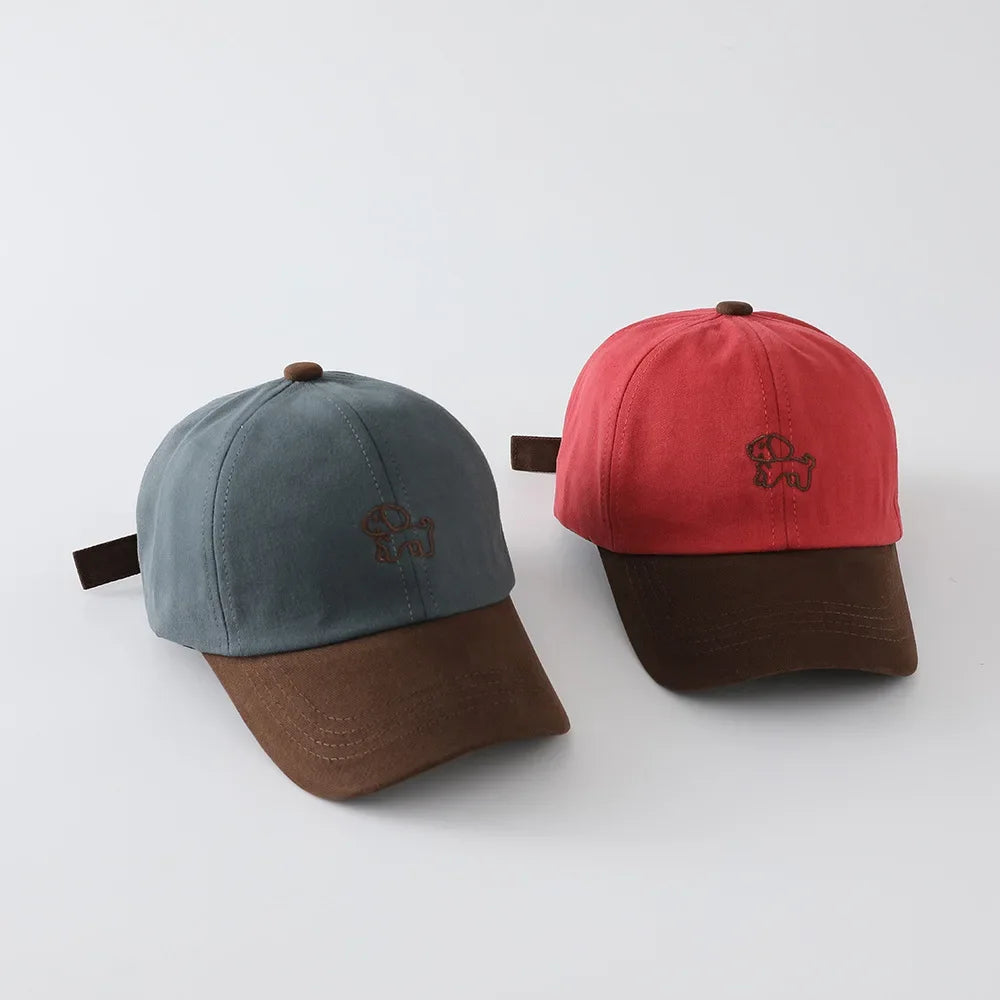 New Autumn Letter Embroidery Baseball Cap Fashion Style Baby Boys Girls Sun Hat Korean Caps Children